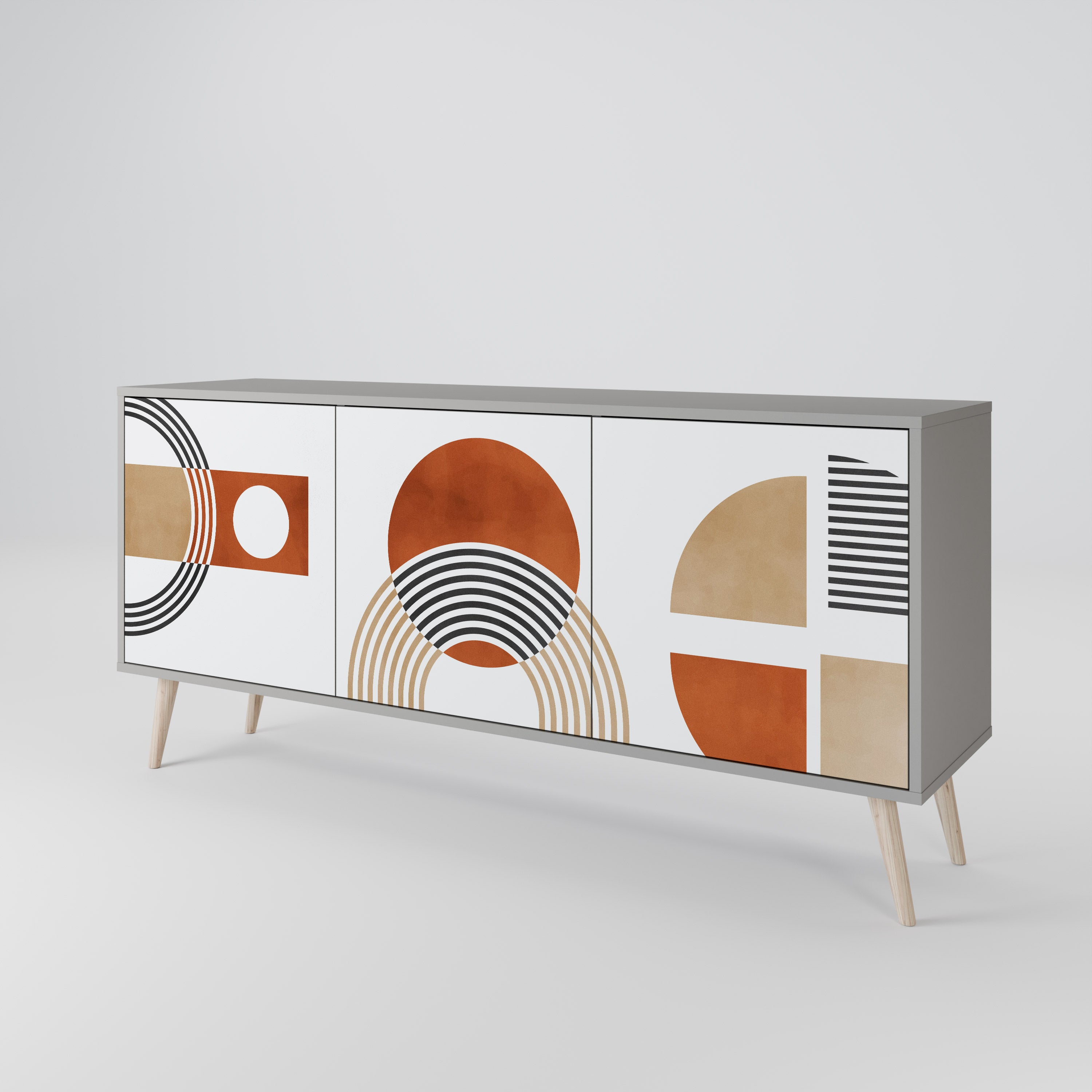 CIRCLE RHYTM 3-Door Sideboard