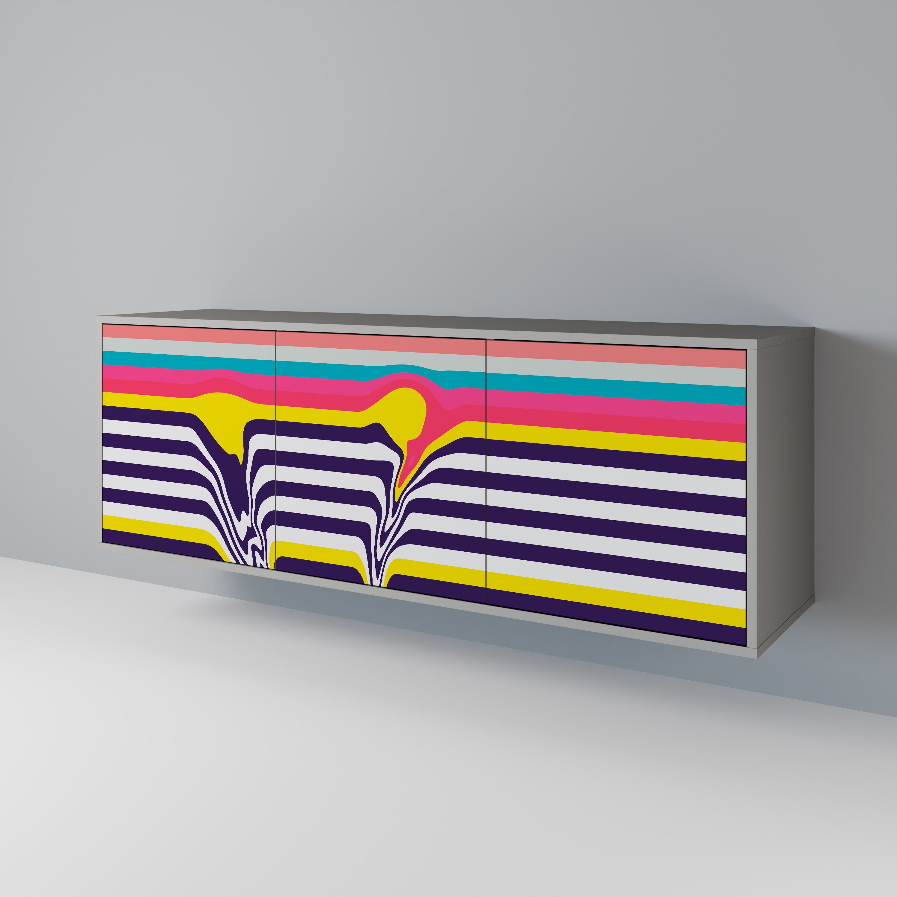 TONE COLLAPSE Skänk med tre dörrar