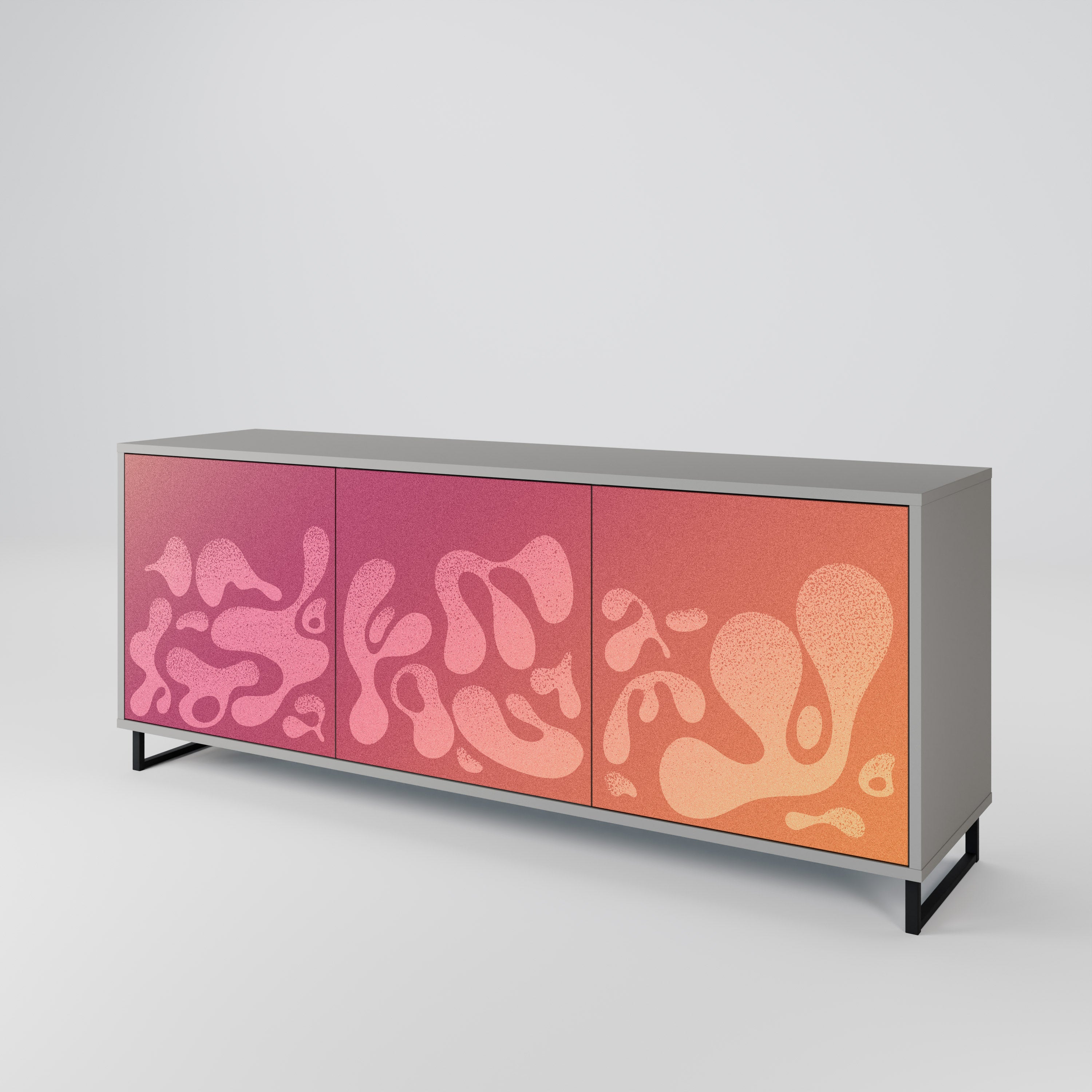 IRREGULAR PINK 3-Door Sideboard