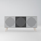 POLYGON ILLUSION 3-Door Sideboard