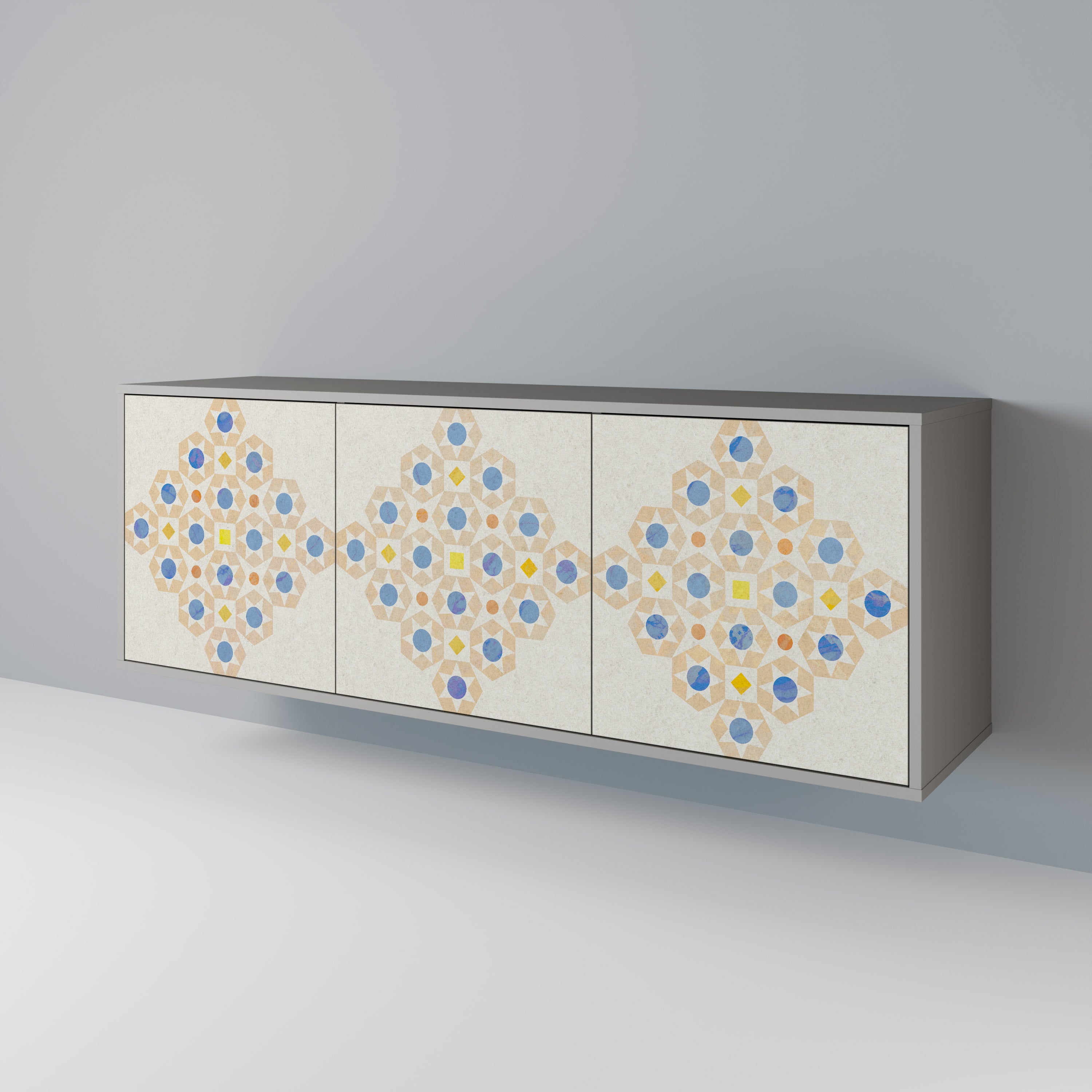 PATTERNED PRISM 3-Door Sideboard