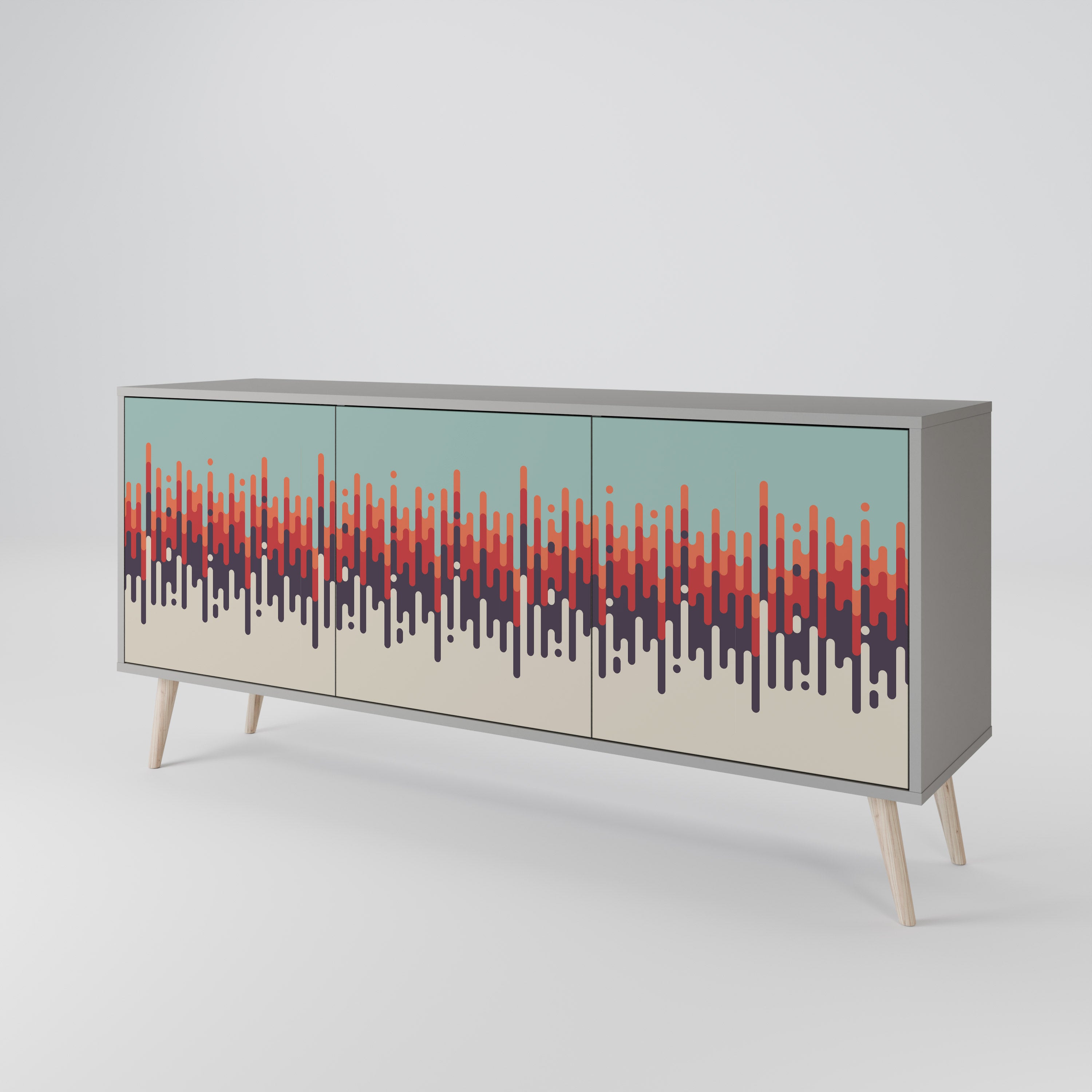 CHROMA CONTOURS 3-Door Sideboard