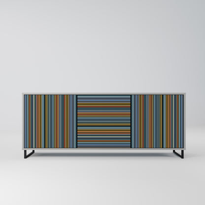 LINEOUT SPECTRUM 3-Door Sideboard in Grey Finish