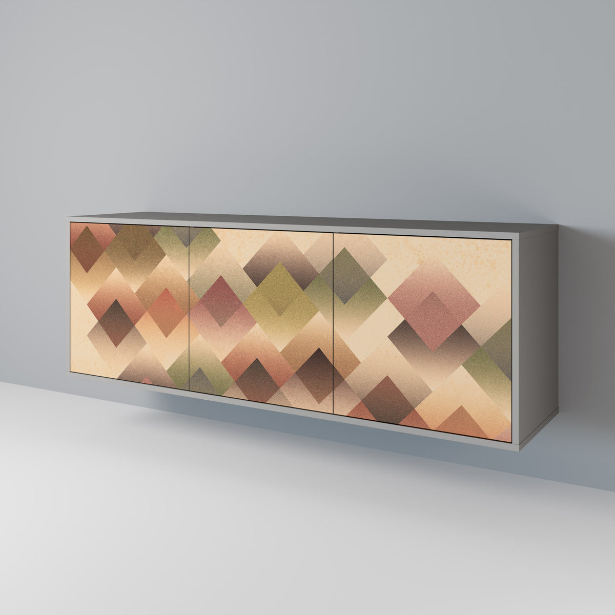 GEOMETRIC FUSION Skänk med tre dörrar