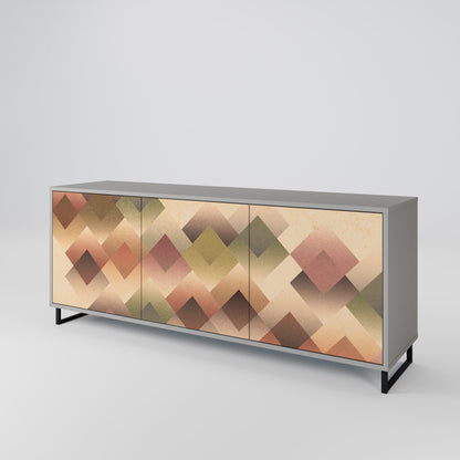 GEOMETRIC FUSION Skänk med tre dörrar