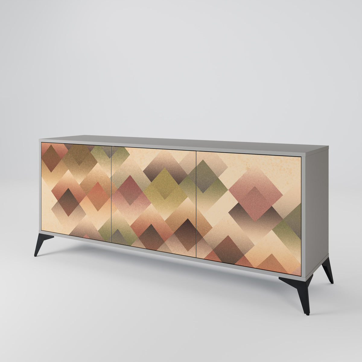 GEOMETRIC FUSION Skänk med tre dörrar