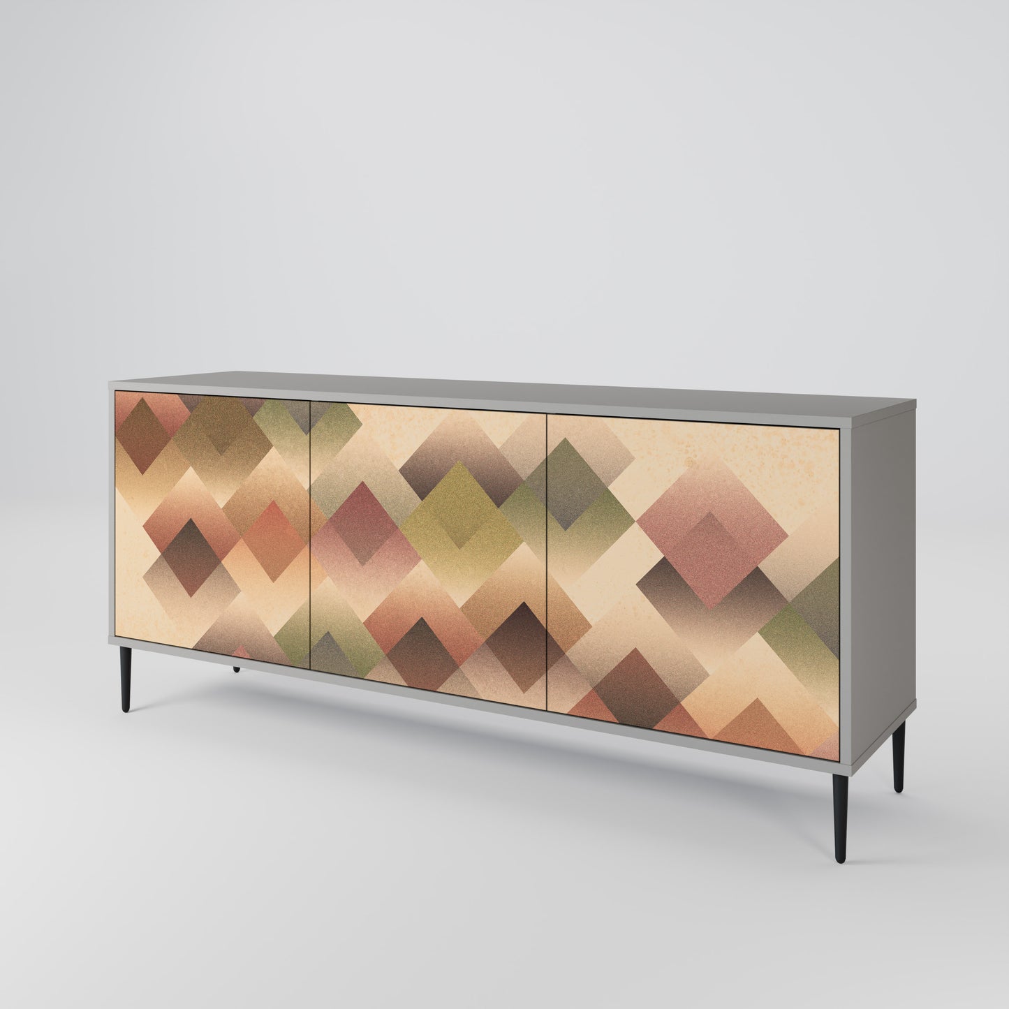 GEOMETRIC FUSION Skänk med tre dörrar