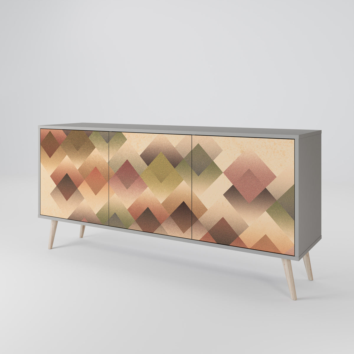 GEOMETRIC FUSION Skänk med tre dörrar
