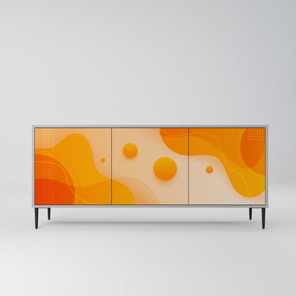 ORANGE ORDNING 3-dörrars skänk i grå finish