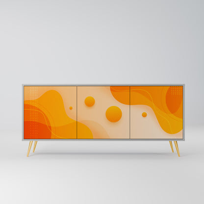 ORANGE ORDNING 3-dörrars skänk i grå finish