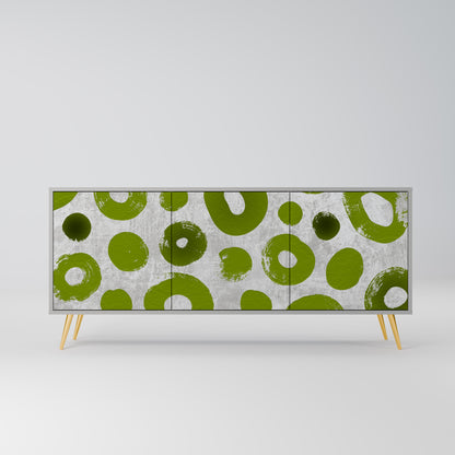 GREEN RHAPSODY 3-dörrars skänk i grå finish
