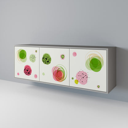 COLORFUL COSMOS Skänk med tre dörrar