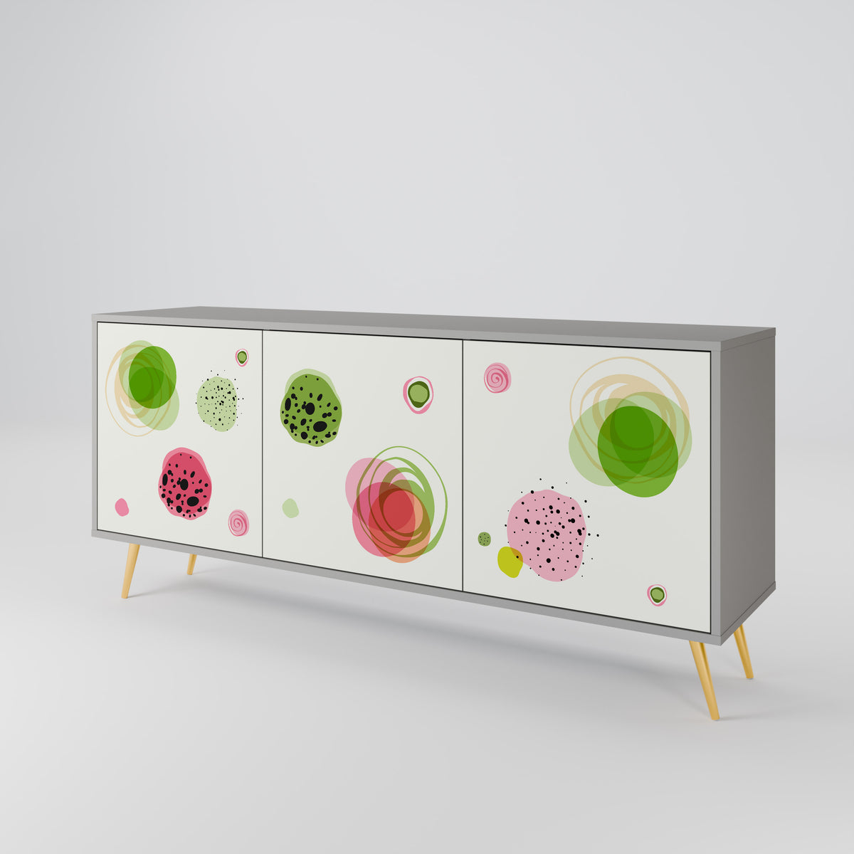 COLORFUL COSMOS Skänk med tre dörrar