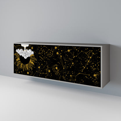 STELLAR CONSTELLATIONS Skänk med tre dörrar