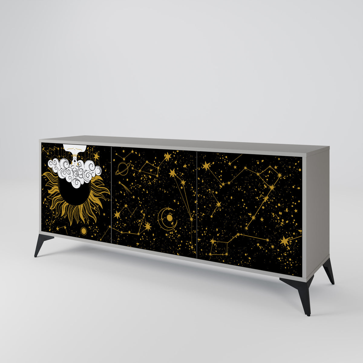 STELLAR CONSTELLATIONS Skänk med tre dörrar