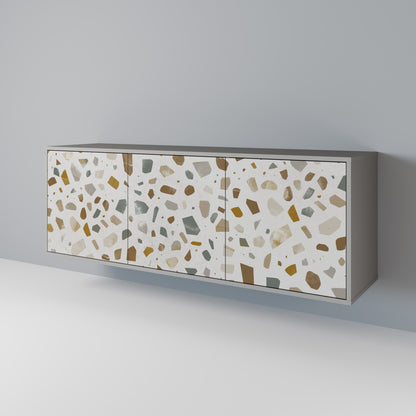 PIECES OF TOMORROW 3-Door Sideboard in Grey Finish