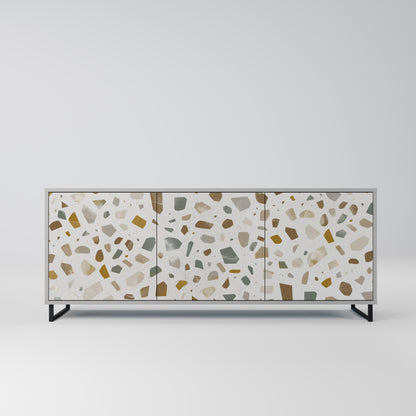 PIECES OF TOMORROW 3-Door Sideboard in Grey Finish