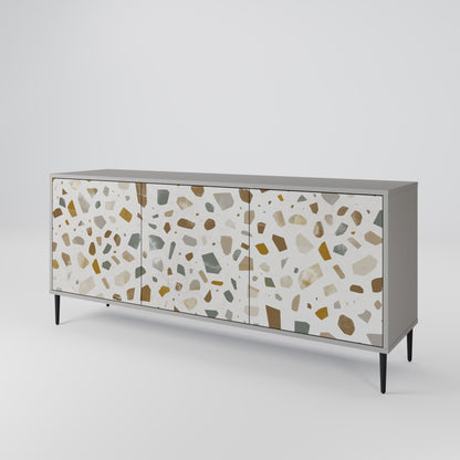 PIECES OF TOMORROW 3-Door Sideboard in Grey Finish