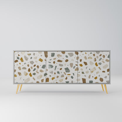 PIECES OF TOMORROW 3-Door Sideboard in Grey Finish