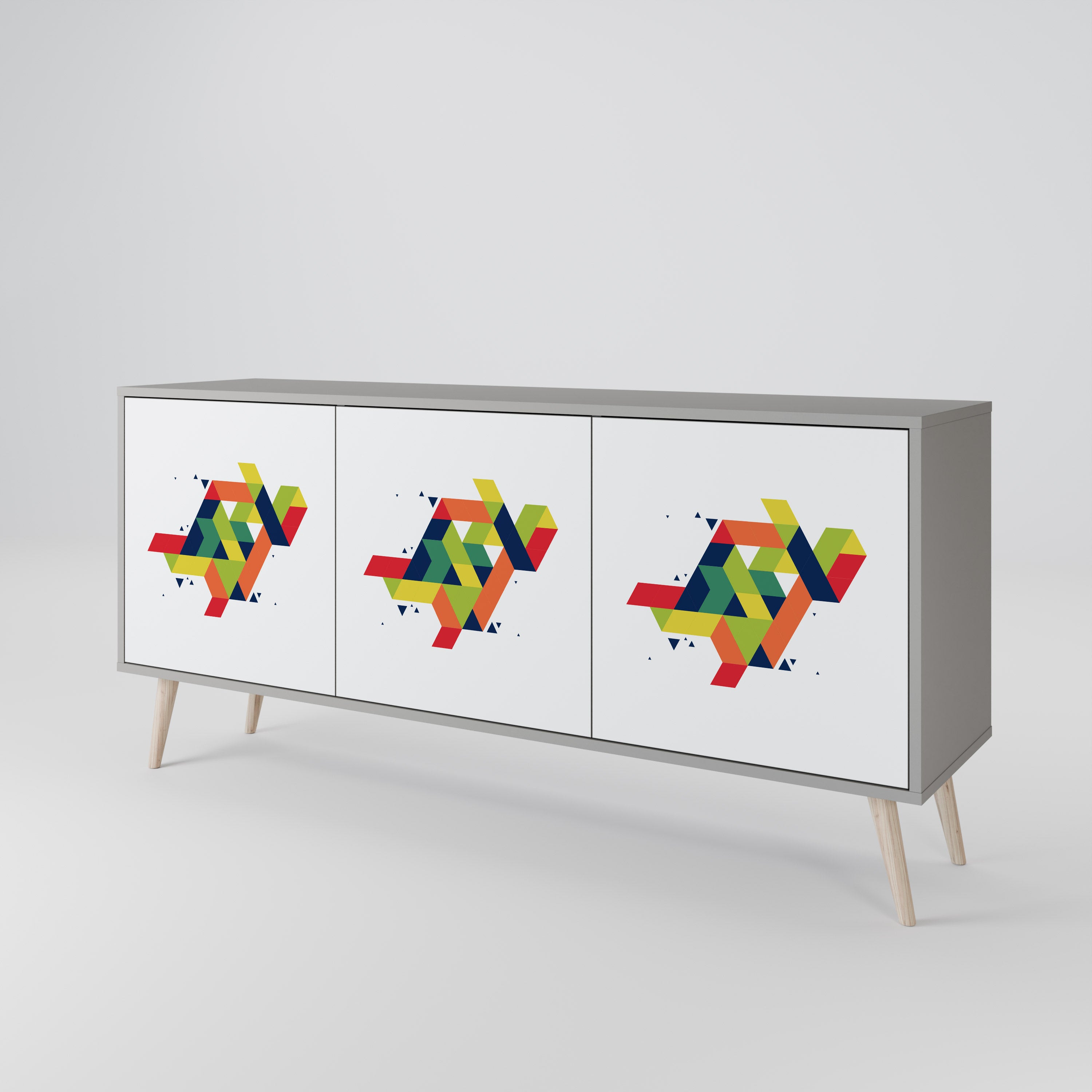 FUTURE SIGN Skänk med tre dörrar