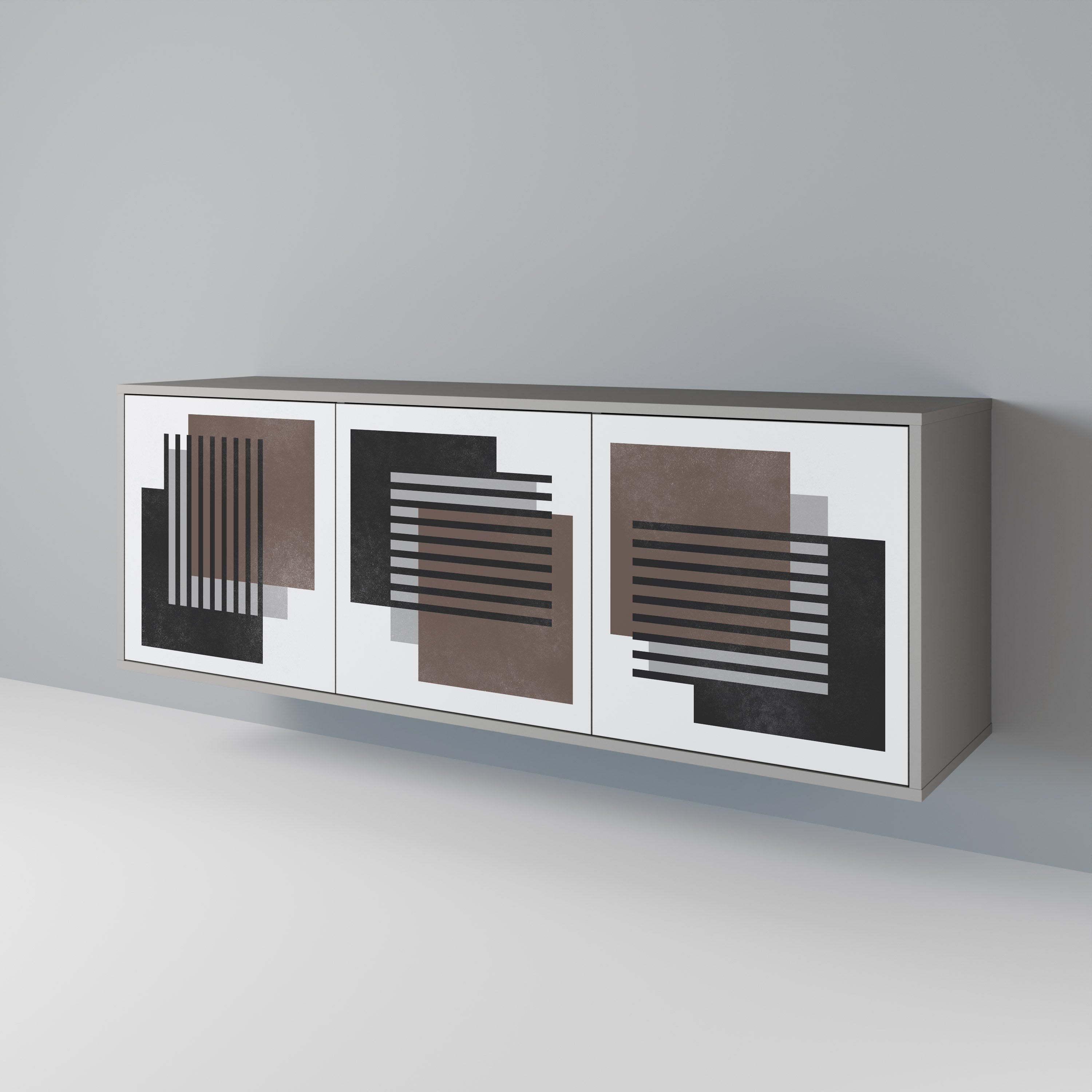 SHADOW SYNCHRONY Skänk med tre dörrar