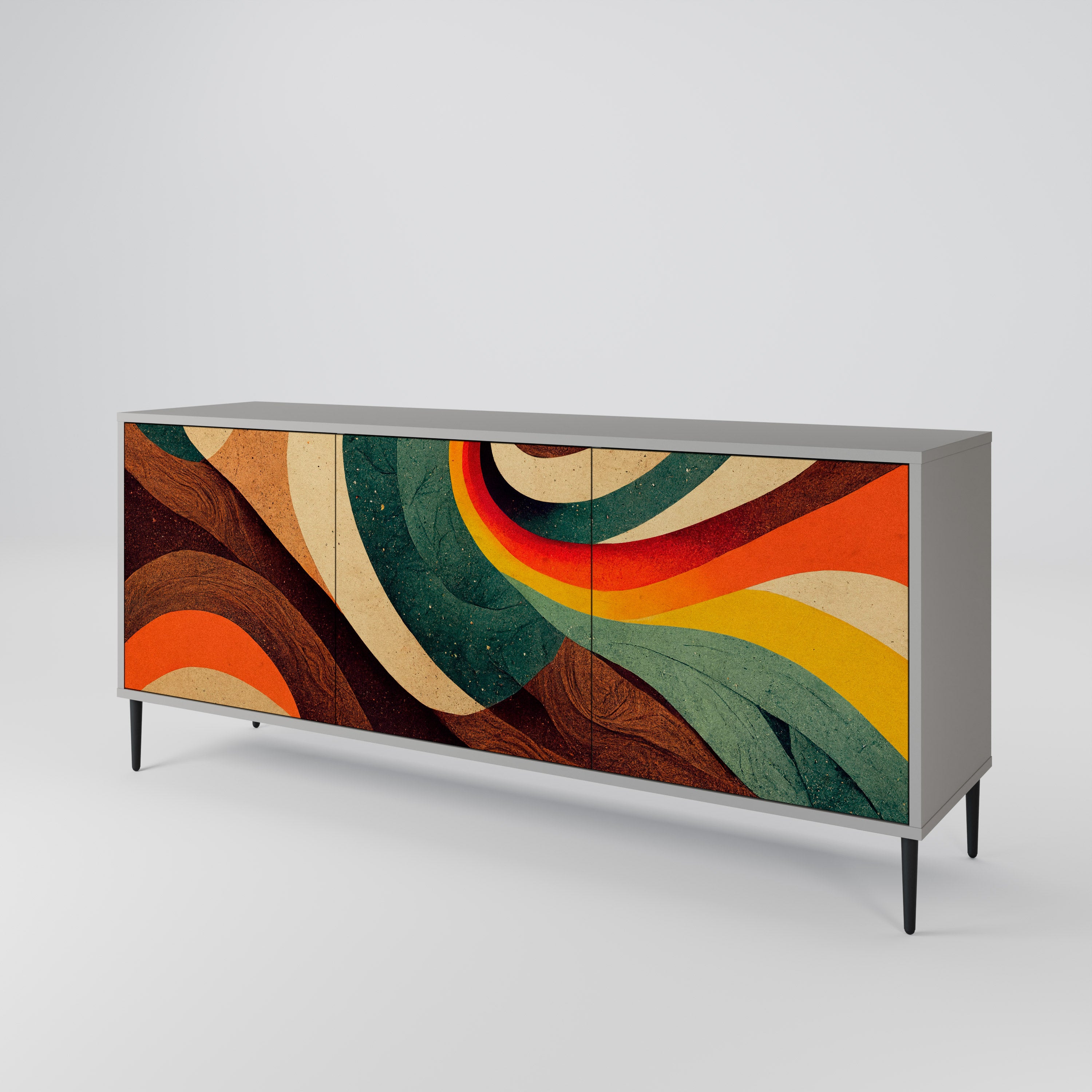 COLORFUL STRANDS 3-Door Sideboard