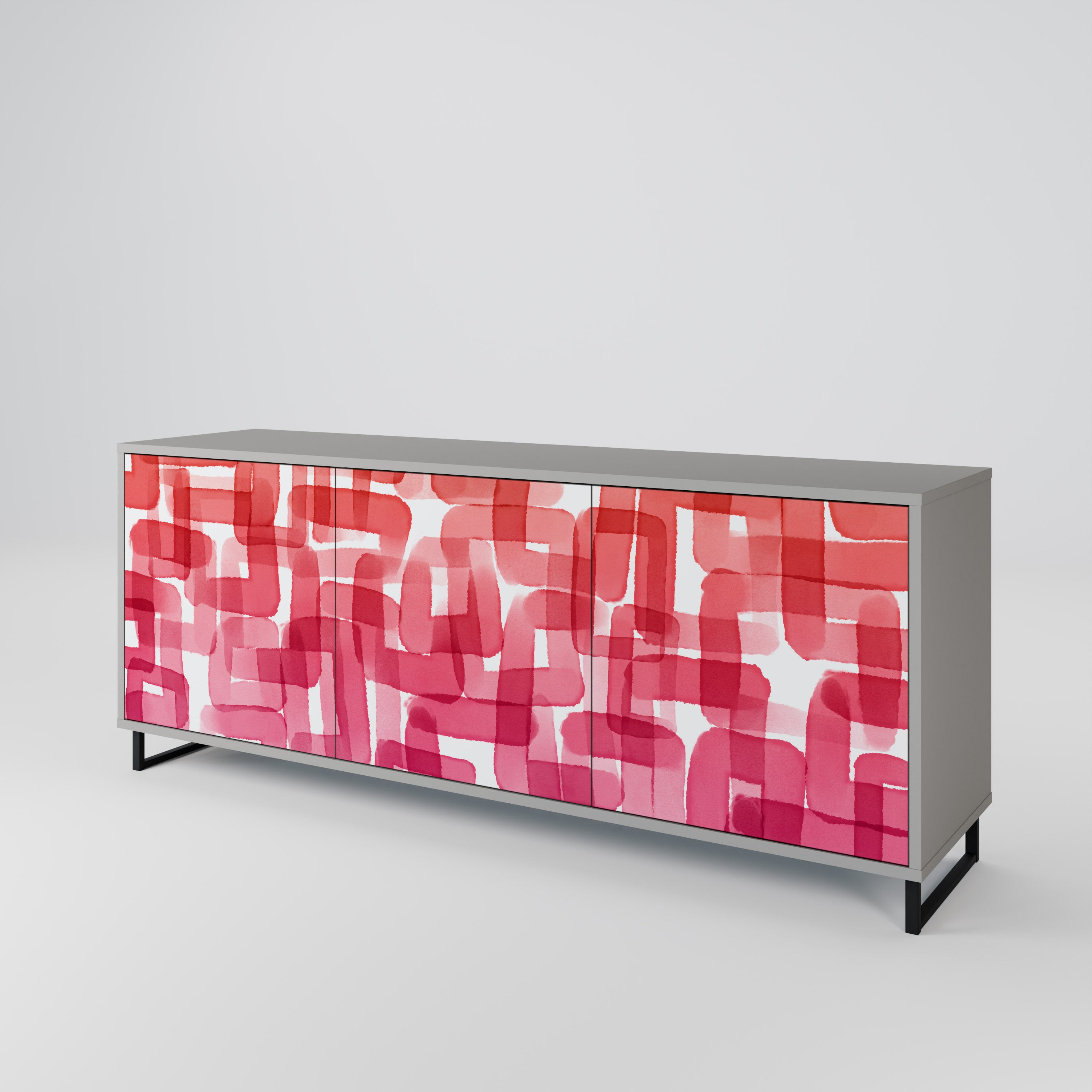 KALEIDOSCOPIC CUBISM 3-Door Sideboard