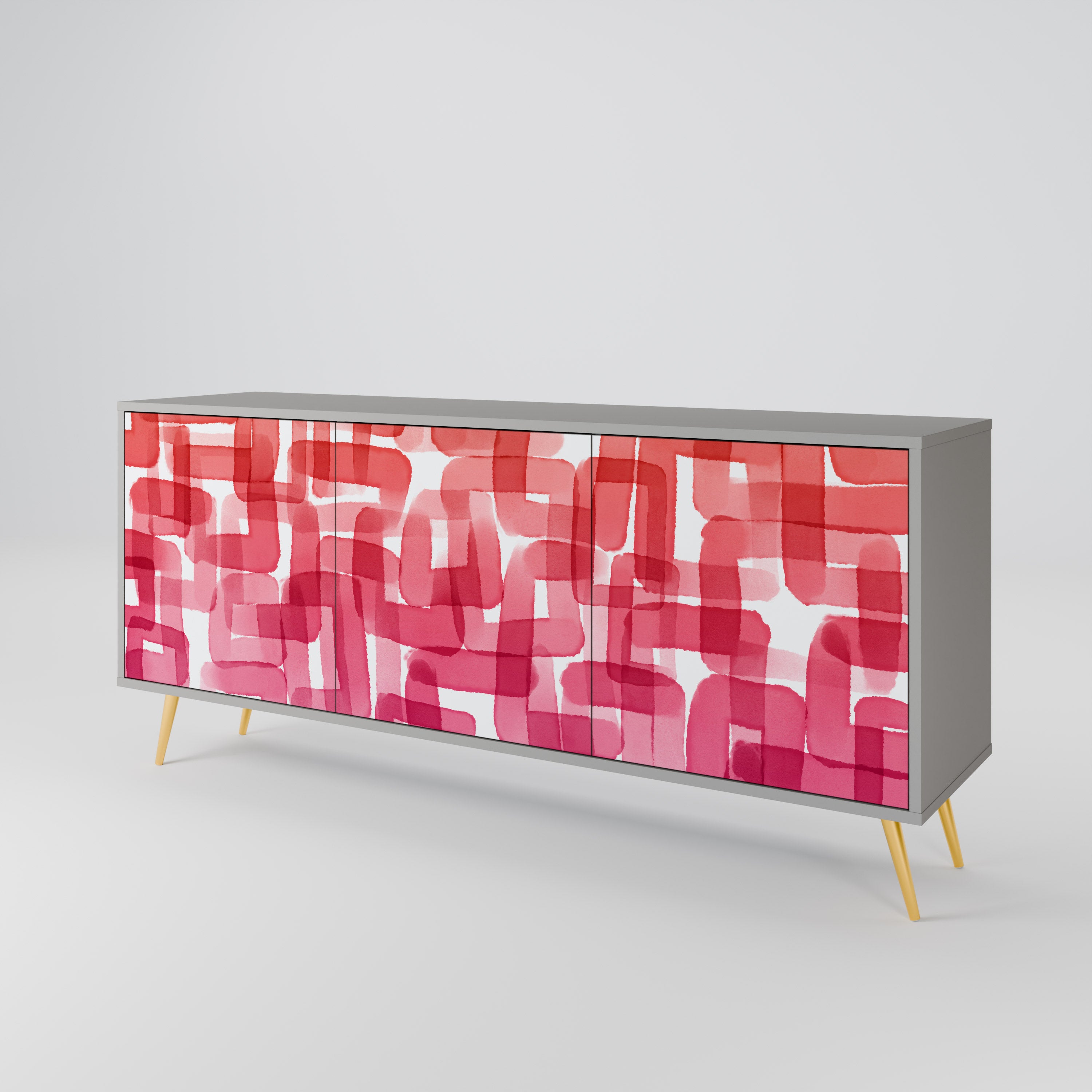 KALEIDOSCOPIC CUBISM 3-Door Sideboard