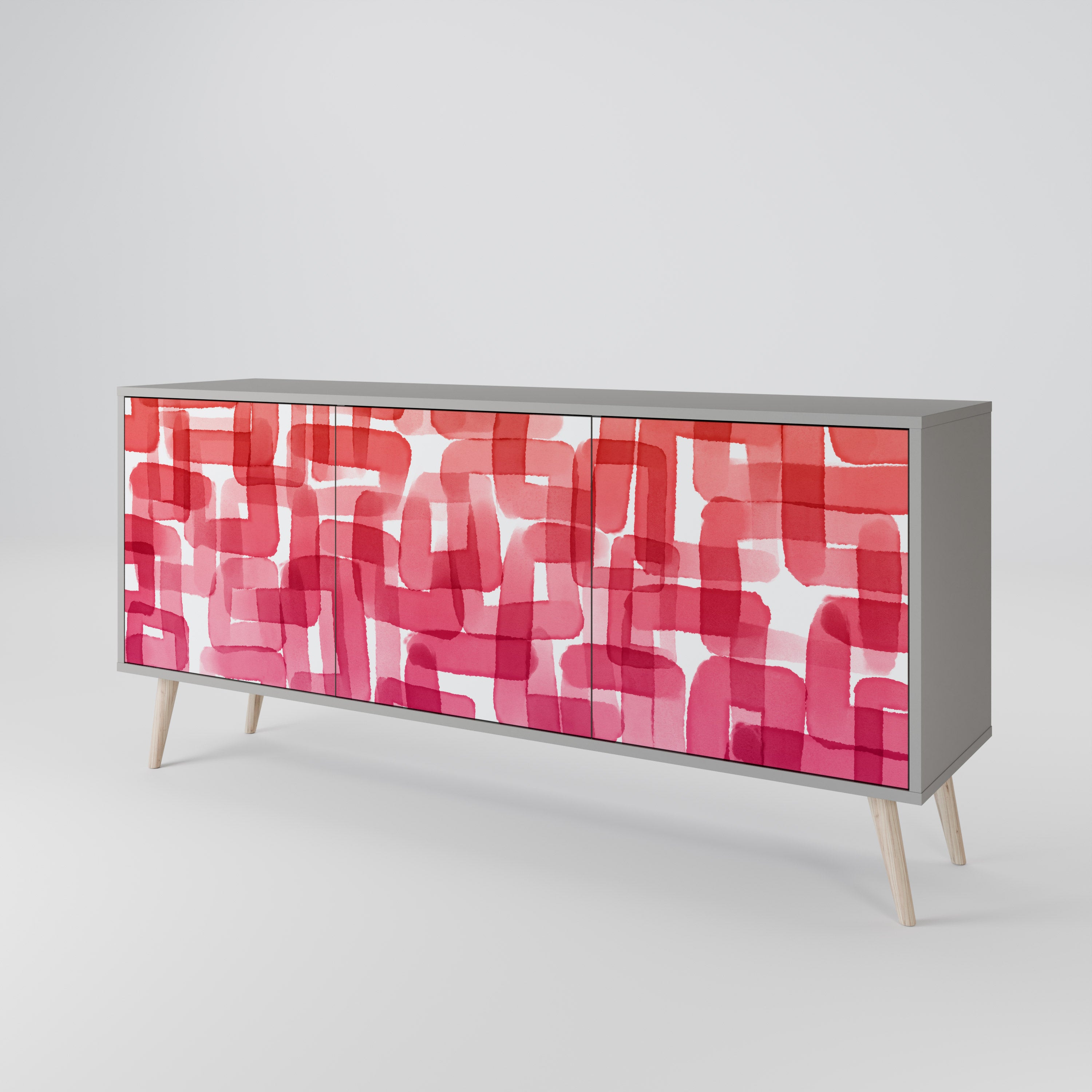 KALEIDOSCOPIC CUBISM 3-Door Sideboard