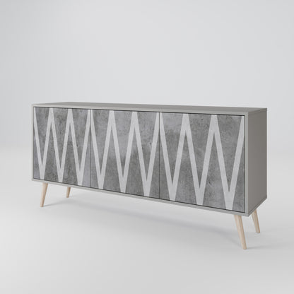 SOLID ZIG ZAG 3-Door Sideboard