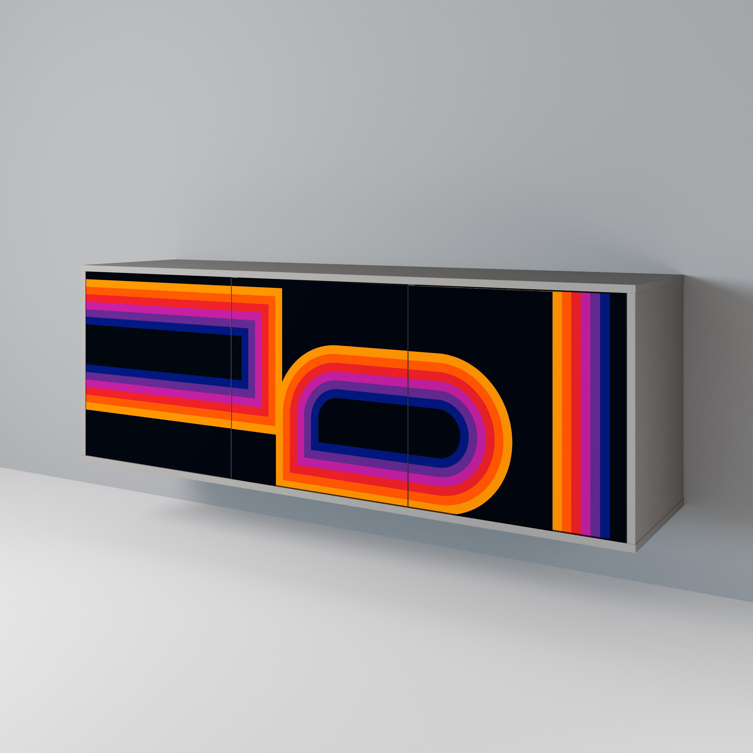 BLINDED BY THE LIGHTS Skänk med tre dörrar