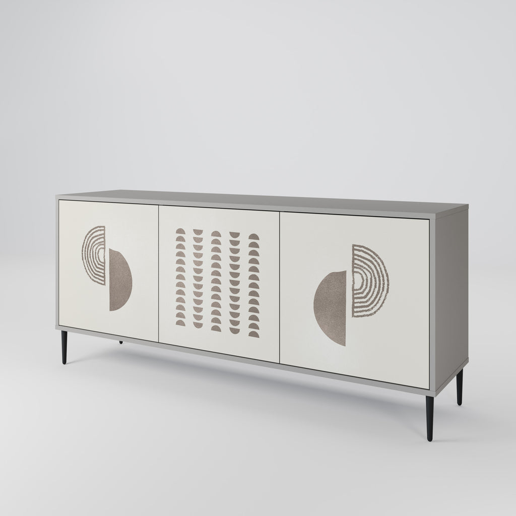 HARMONY ESSENCE 3-Door Sideboard in Grey Finish