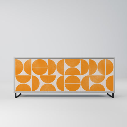 ÅTERKOMMANDE DRÖMMAR 3-dörrars sideboard i grå finish