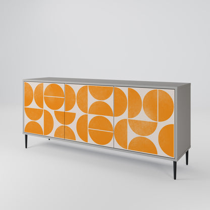 ÅTERKOMMANDE DRÖMMAR 3-dörrars sideboard i grå finish