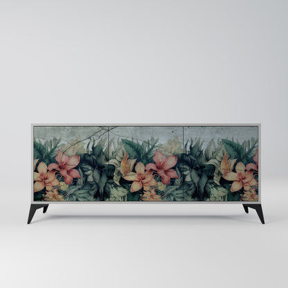 HEAVENLY BLOOM 3-dörrars skänk i grå finish