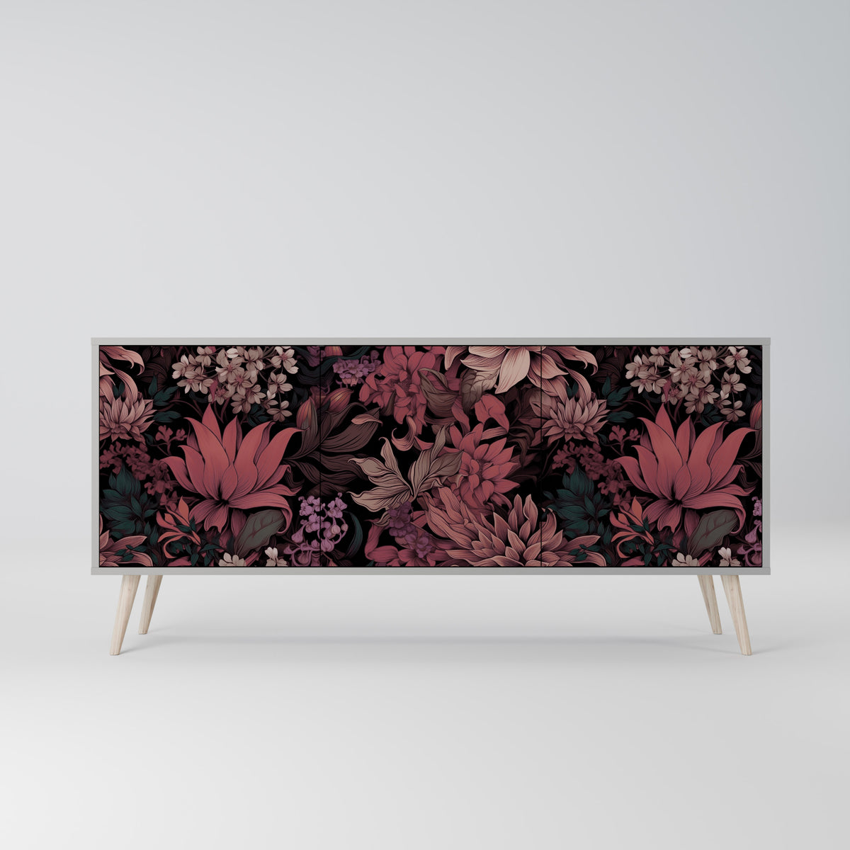 FLORAL WHISPER Skänk med tre dörrar