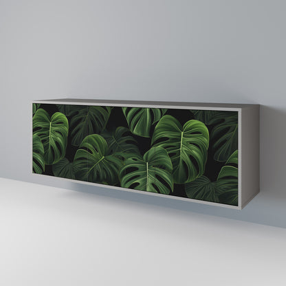 INFINITE MONSTERA 3-dörrars skänk i grå finish