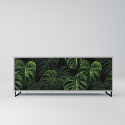 INFINITE MONSTERA 3-dörrars skänk i grå finish
