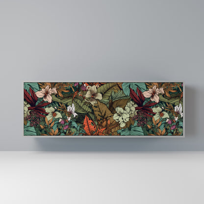 BOTANICAL EMERGENCE 3-dörrars skänk i grå finish