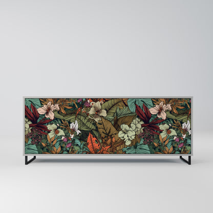 BOTANICAL EMERGENCE 3-dörrars skänk i grå finish