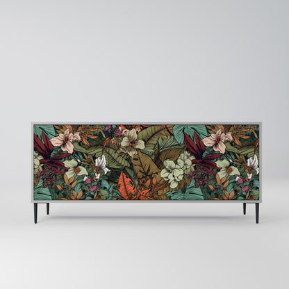 BOTANICAL EMERGENCE 3-dörrars skänk i grå finish