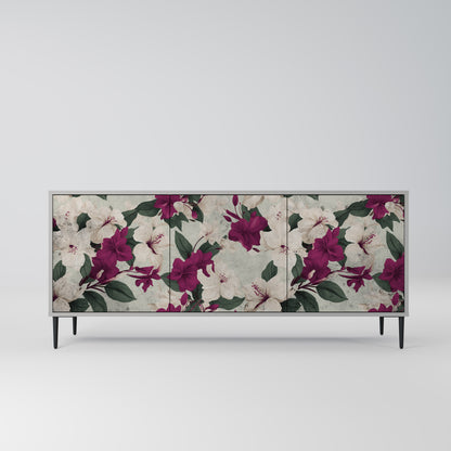 FLOWERET DREAM 3-dörrars skänk i grå finish