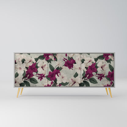 FLOWERET DREAM 3-dörrars skänk i grå finish