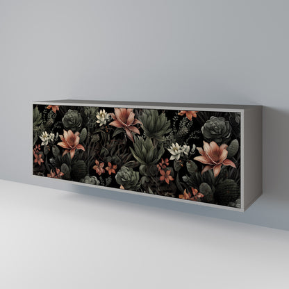 SECRET VERDURE 3-dörrars skänk i grå finish