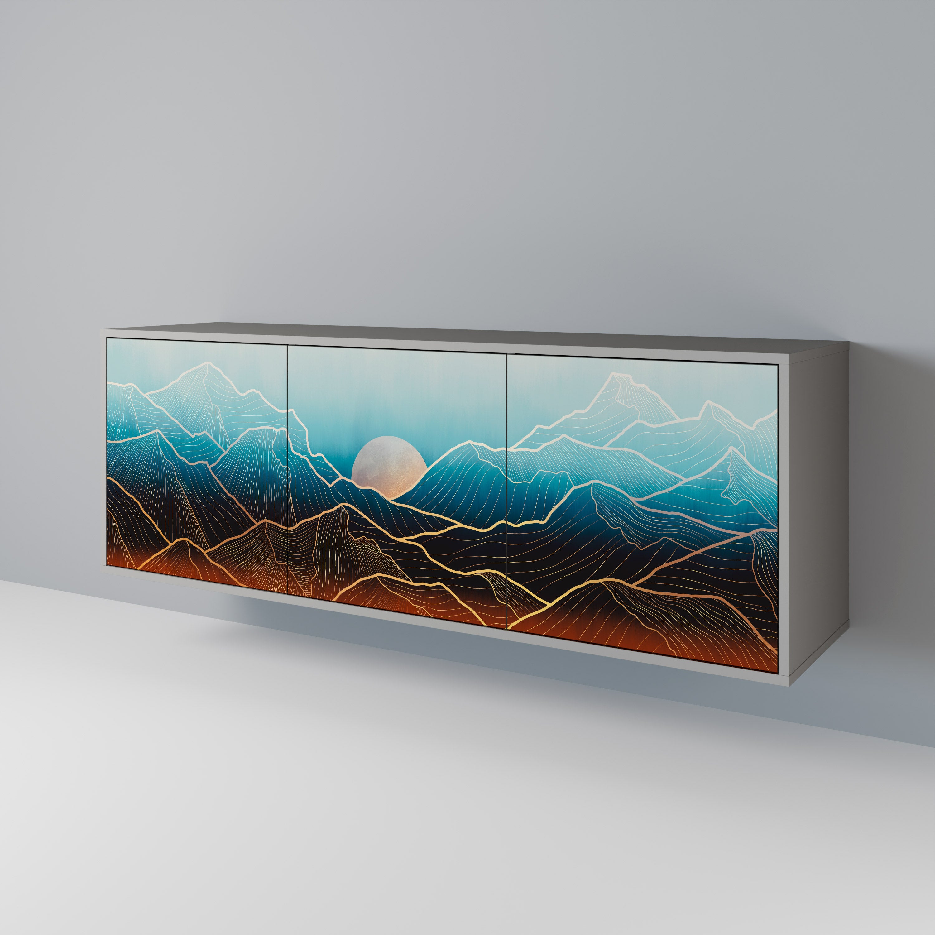 LUNAR SECRETS Skänk med tre dörrar