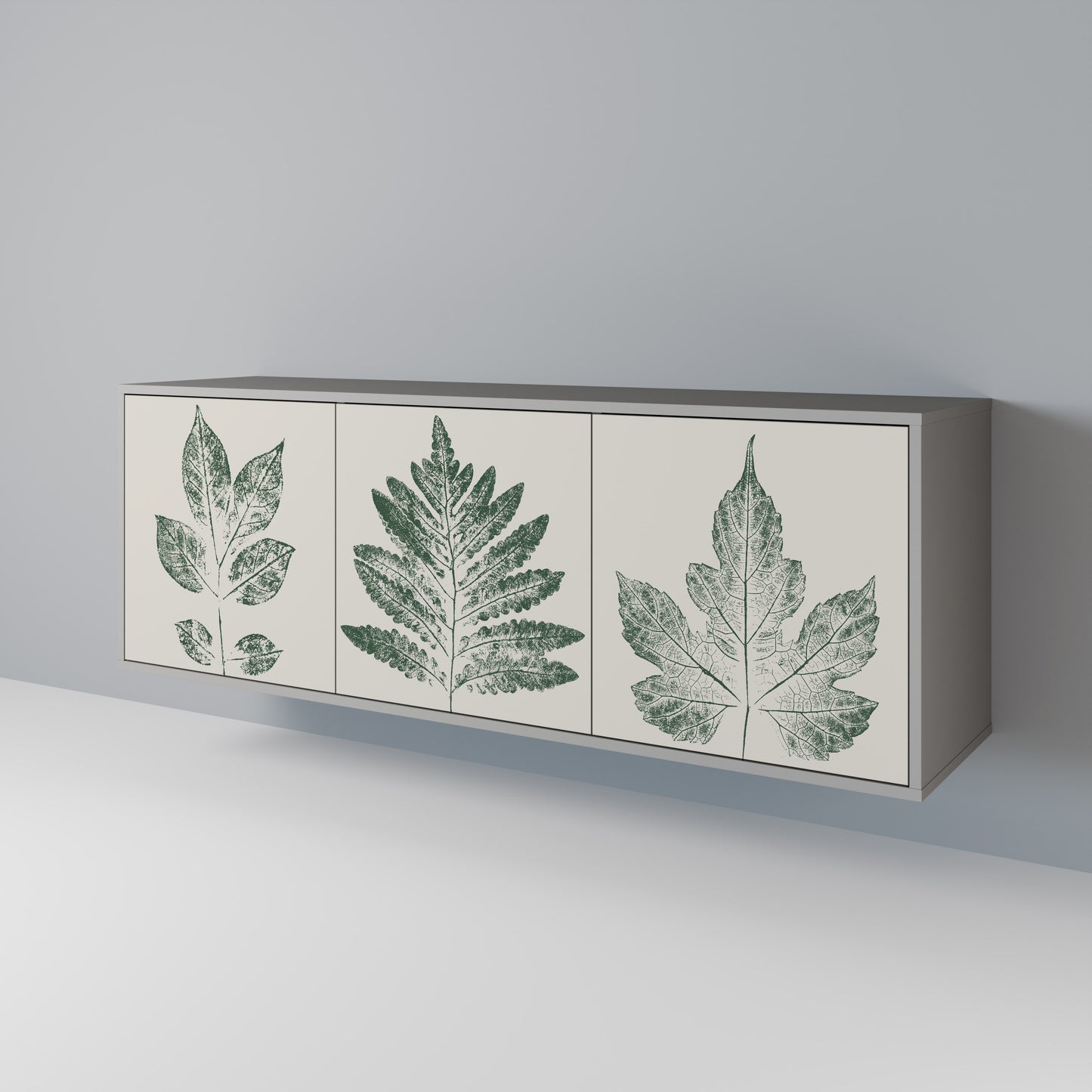 GREEN LEAFY STAMPS Skänk med tre dörrar