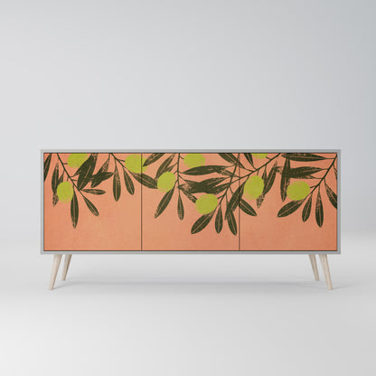 JUICY OLIVES 3-Door Sideboard in Grey Finish