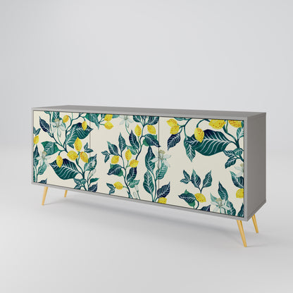 LEMON TREE 3-dörrars skänk i grå finish