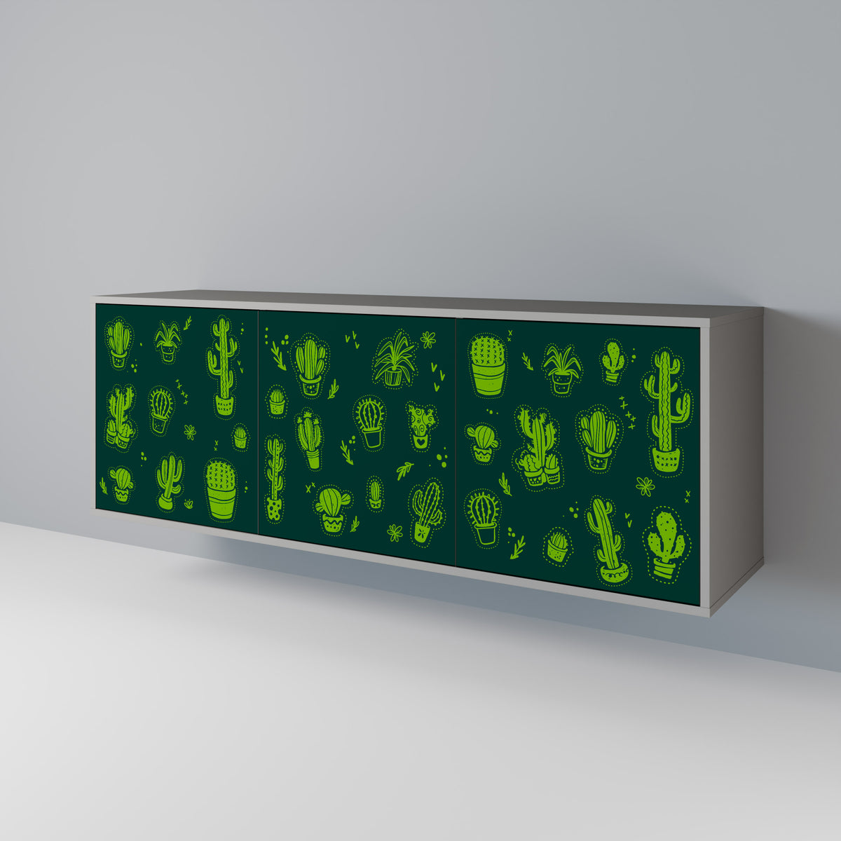 DESERT GREEN 3-Door Sideboard