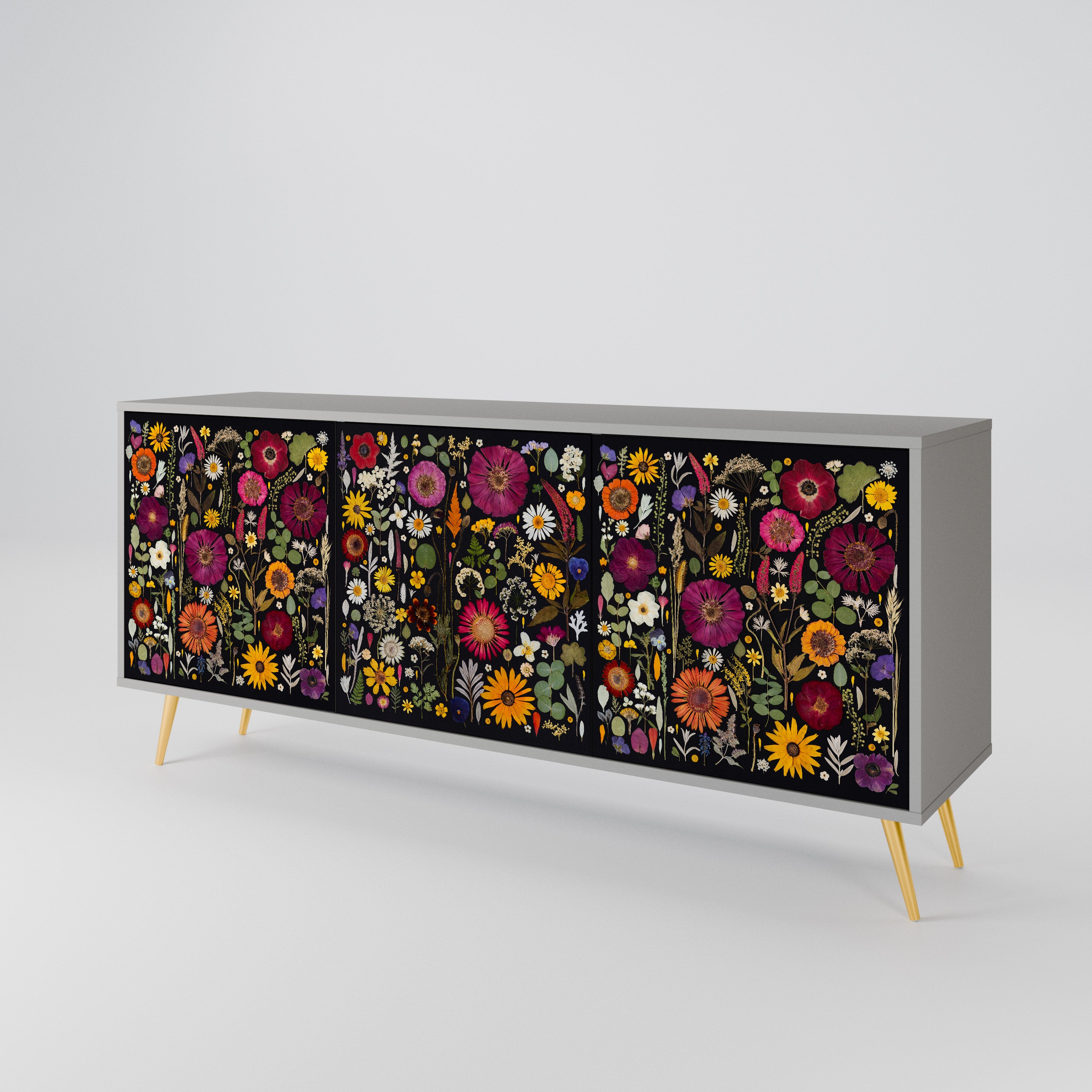 MIDNIGHT GARDEN 3-Door Sideboard